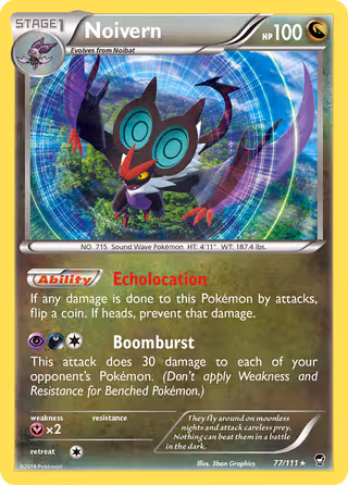Noivern 77/111 Pokemon card