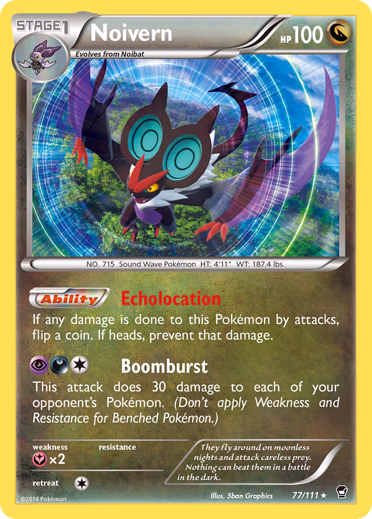 Noivern 77/111 Pokemon card
