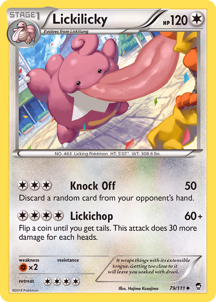 Lickilicky 79/111 Pokemon card