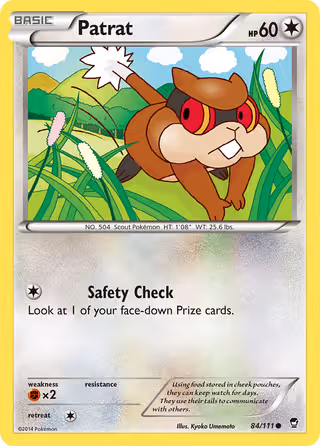 Patrat 84/111 Pokemon card