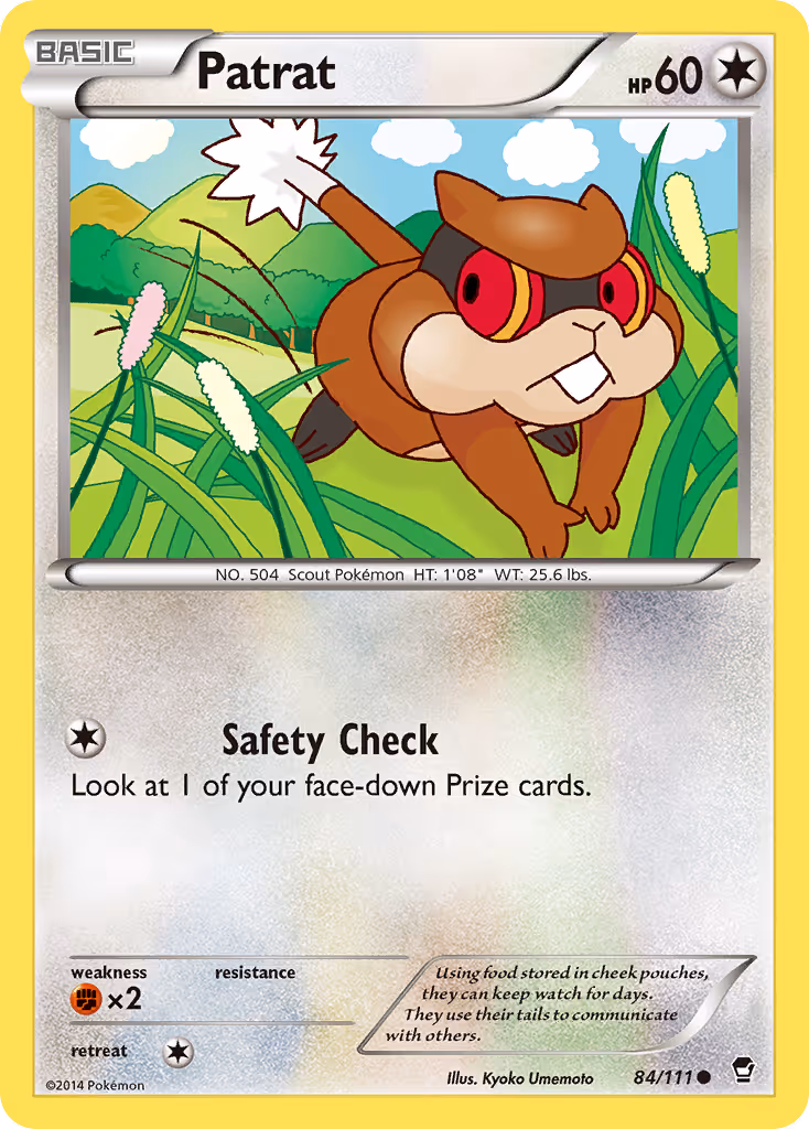 Patrat 84/111 Pokemon card
