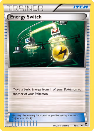 Energy Switch 89/111 Pokemon card
