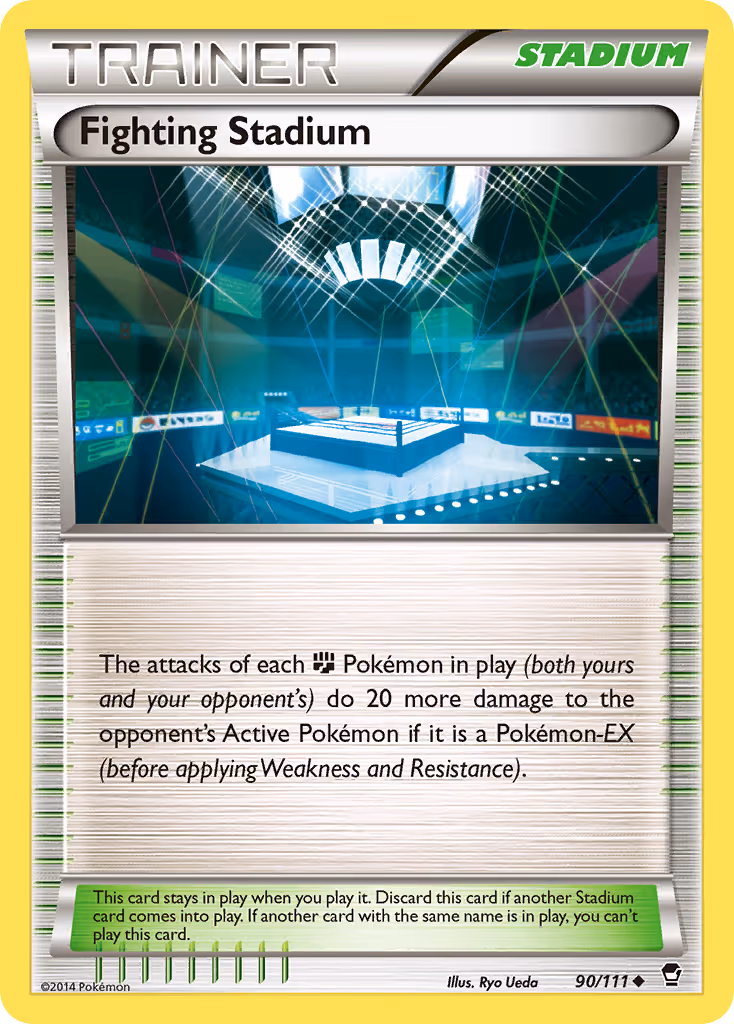 Fighting Stadium 90/111 Pokemon card