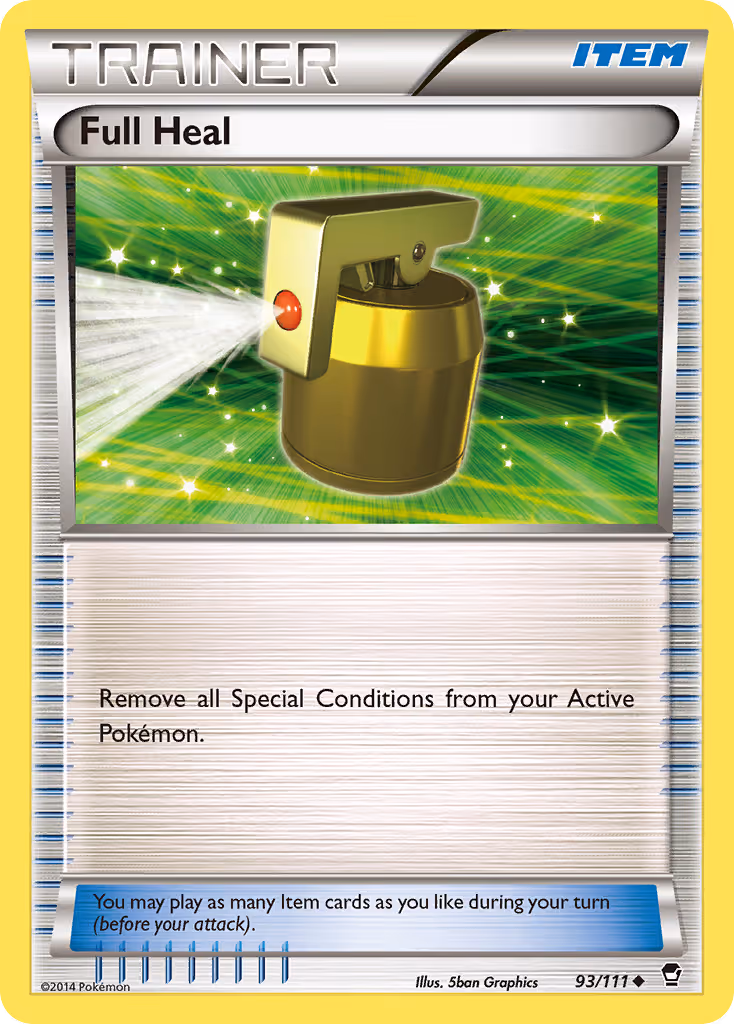 Full Heal 93/111 Pokemon card