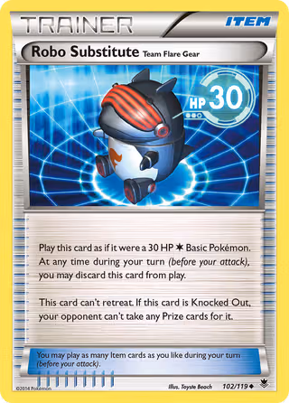 Robo Substitute Team Flare Gear 102/119 Pokemon card
