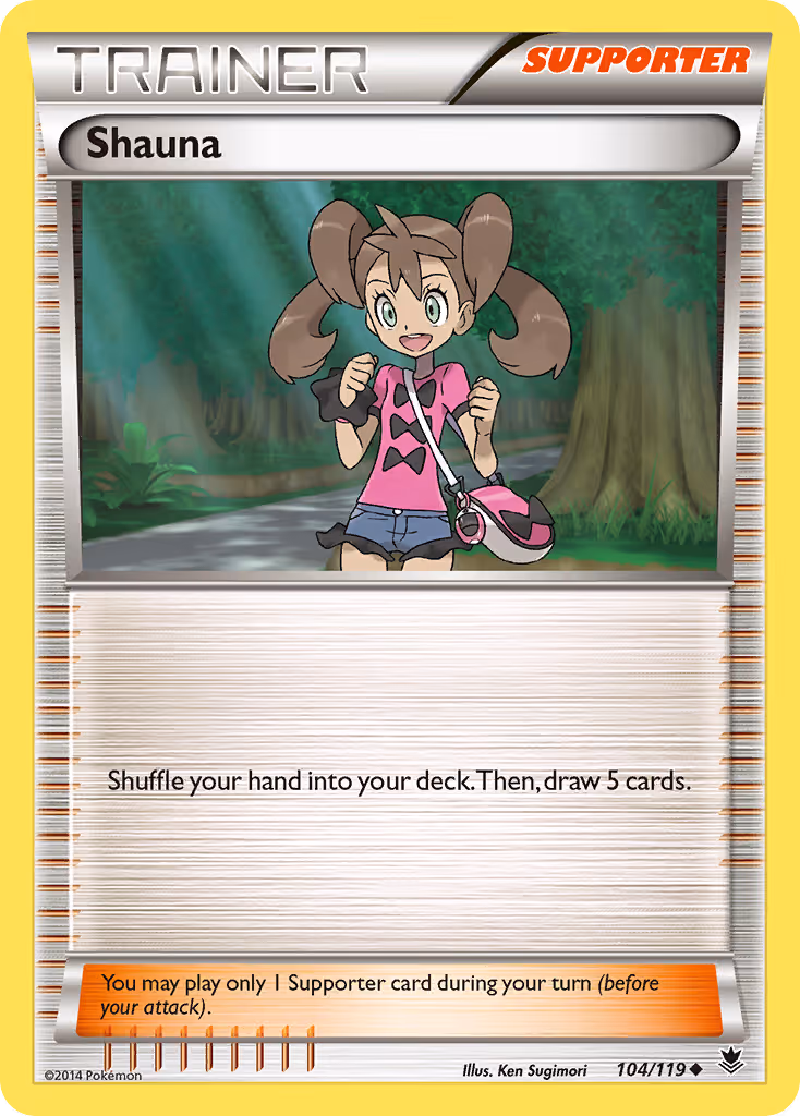 Shauna 104/119 Pokemon card