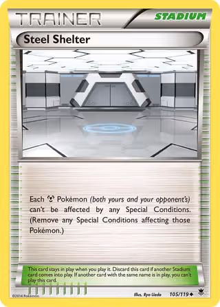 Steel Shelter 105/119 Pokemon card