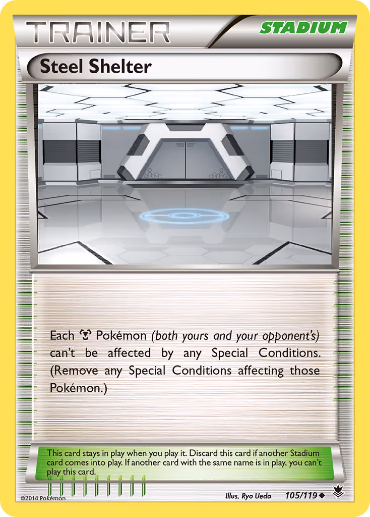 Steel Shelter 105/119 Pokemon card
