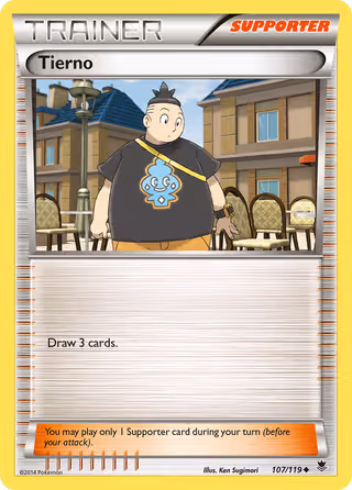 Tierno 107/119 Pokemon card