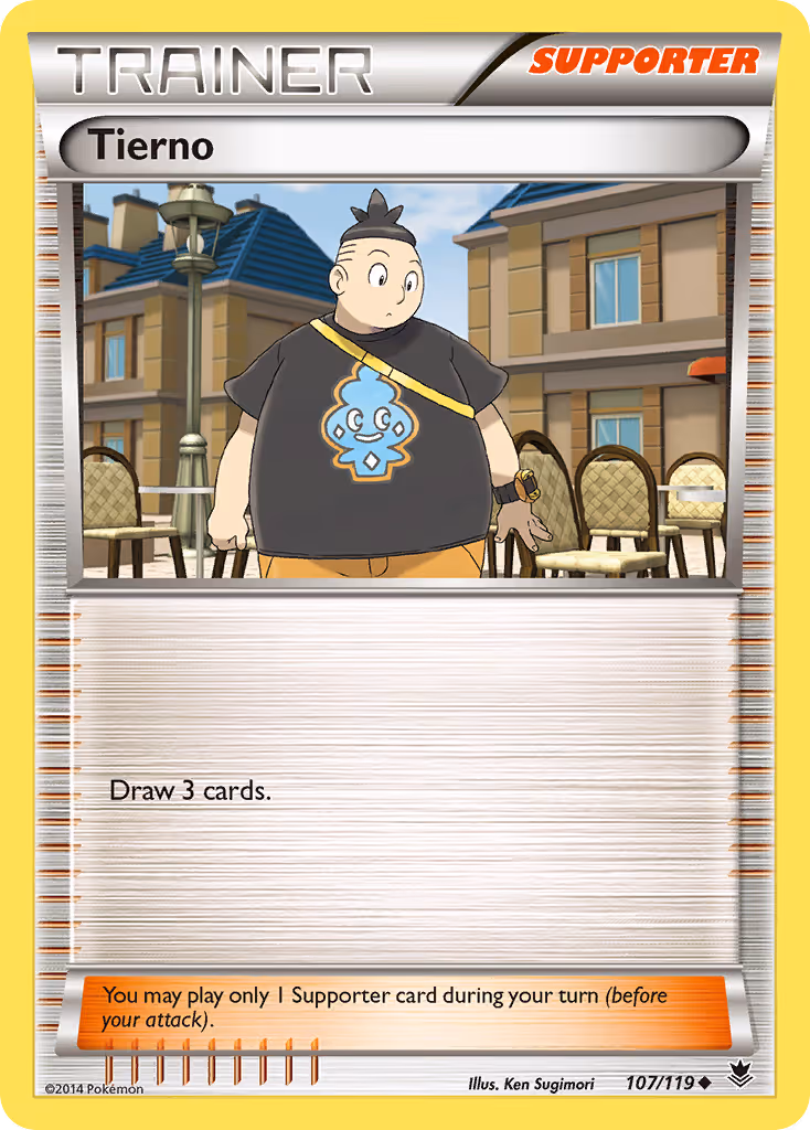 Tierno 107/119 Pokemon card