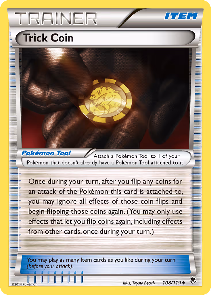 Trick Coin 108/119 Pokemon card