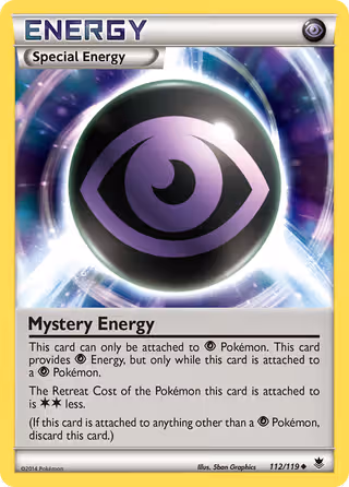 Mystery Energy 112/119 Pokemon card