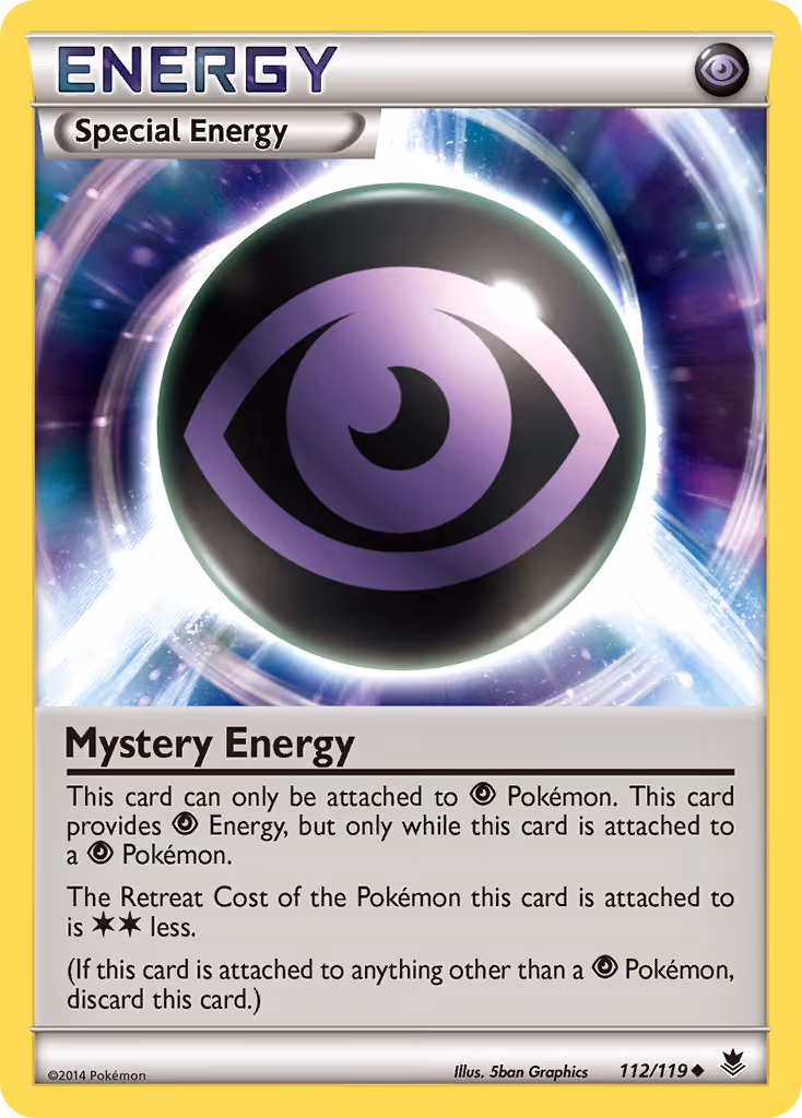 Mystery Energy 112/119 Pokemon card