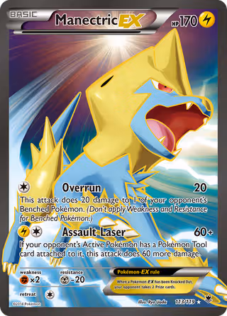 Manectric EX 113/119 Pokemon card