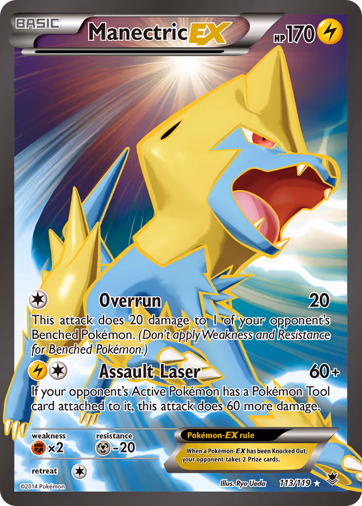 Manectric EX 113/119 Pokemon card