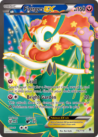 Florges EX 116/119 Pokemon card