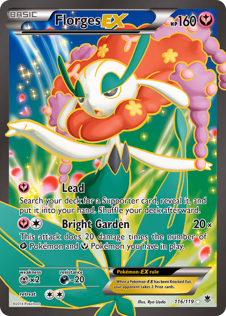Florges EX 116/119 Pokemon card