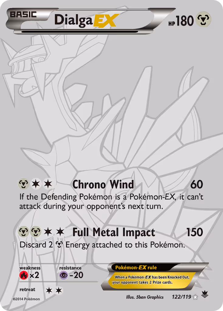 Dialga EX 122/119 Pokemon card