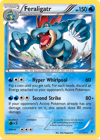 Feraligatr 17/119 Pokemon card