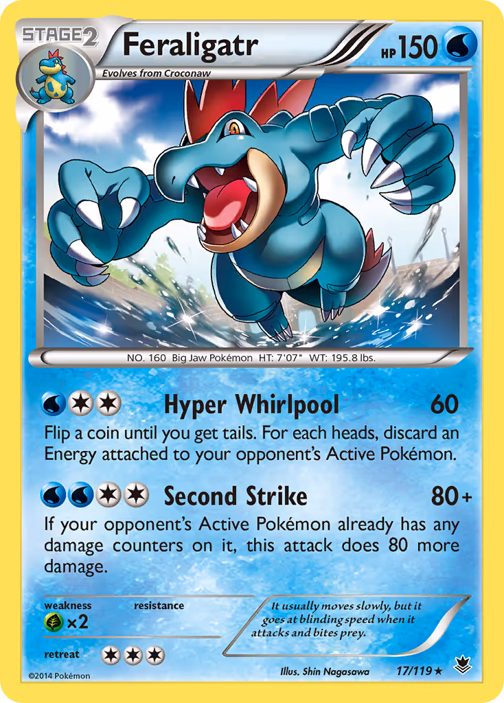 Feraligatr 17/119 Pokemon card