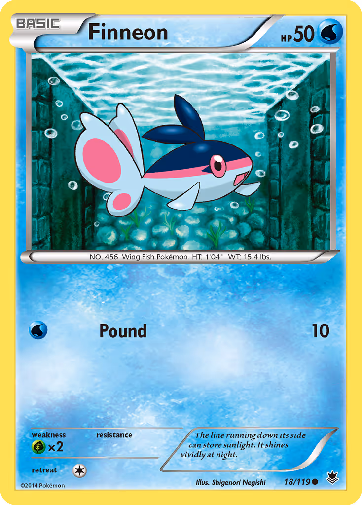 Finneon 18/119 Pokemon card