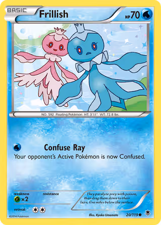 Frillish 20/119 Pokemon card