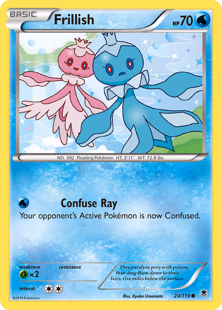 Frillish 20/119 Pokemon card