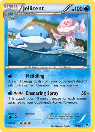 Jellicent 21/119 Pokemon card