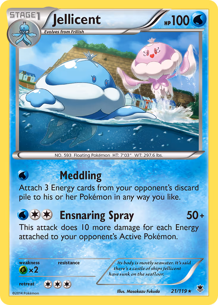 Jellicent 21/119 Pokemon card