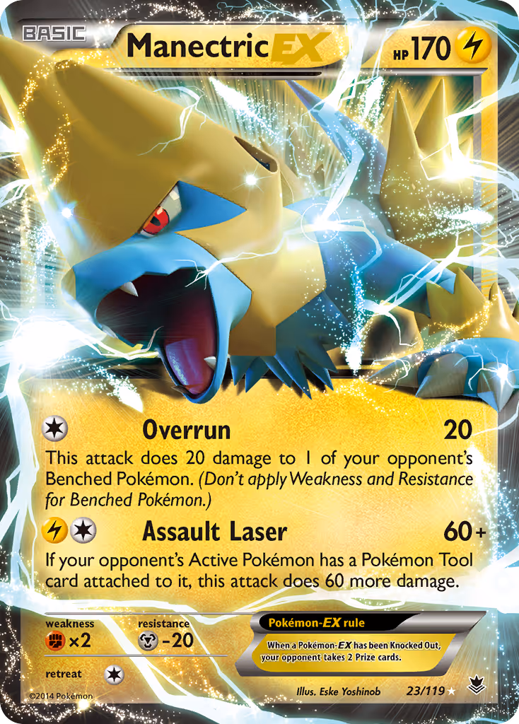 Manectric EX 23/119 Pokemon card