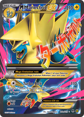 M Manectric EX 24a Pokemon card