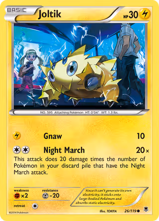 Joltik 26/119 Pokemon card