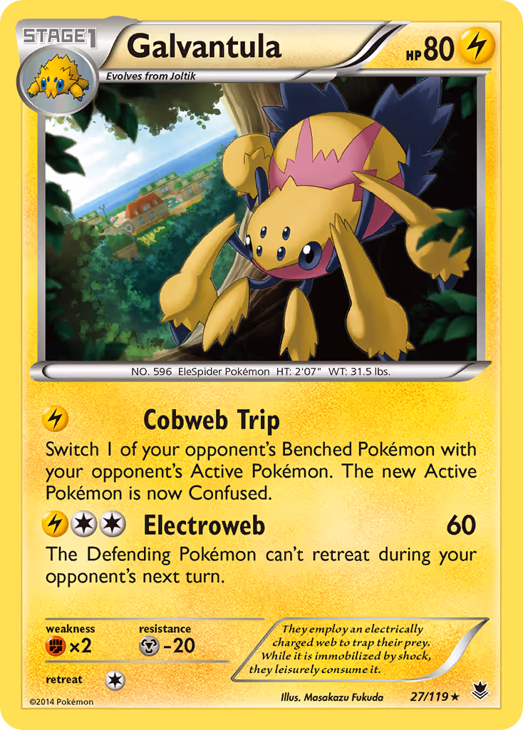Galvantula 27/119 Pokemon card