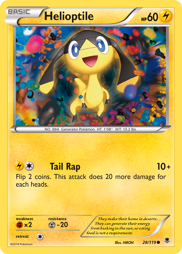 Helioptile 28/119 Pokemon card