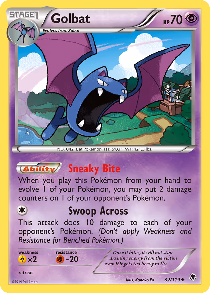 Golbat 32/119 Pokemon card