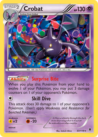 Crobat 33/119 Pokemon card