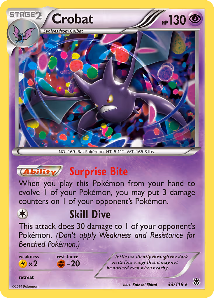 Crobat 33/119 Pokemon card
