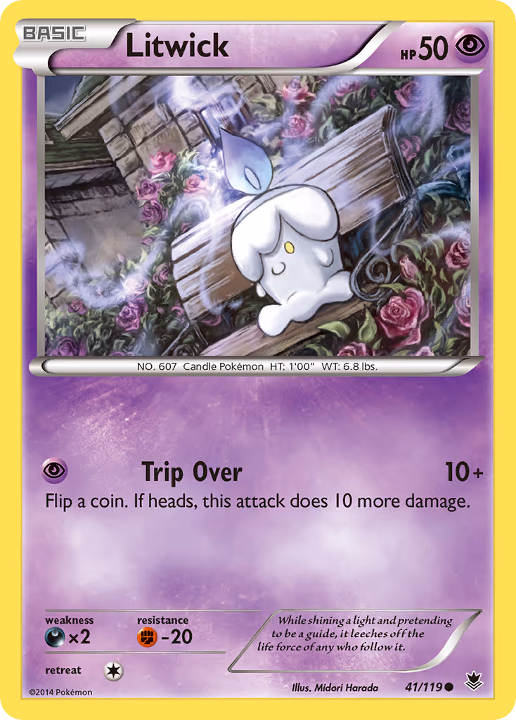 Litwick 41/119 Pokemon card