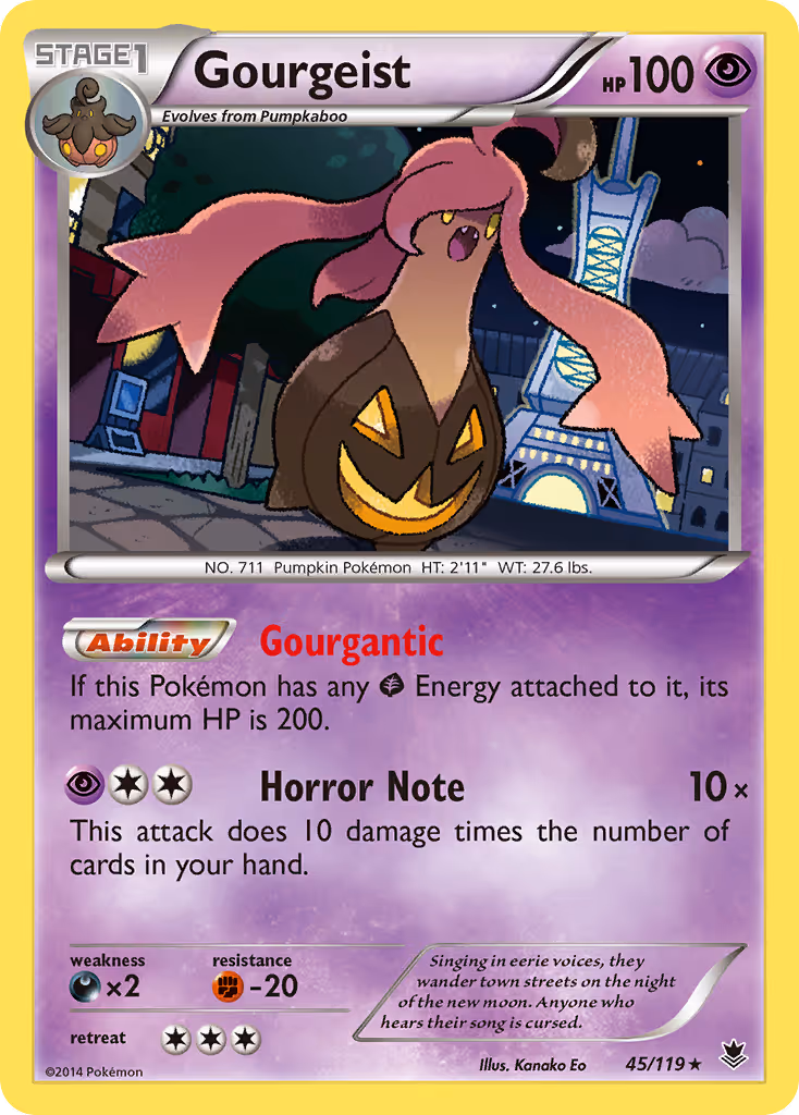 Gourgeist 45/119 Pokemon card