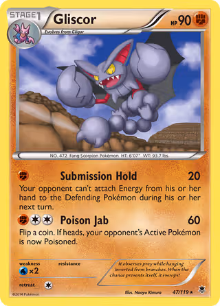 Gliscor 47/119 Pokemon card