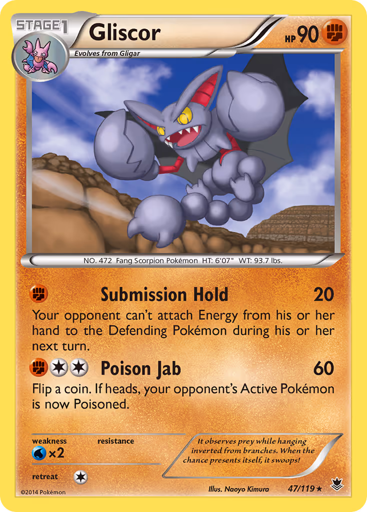 Gliscor 47/119 Pokemon card