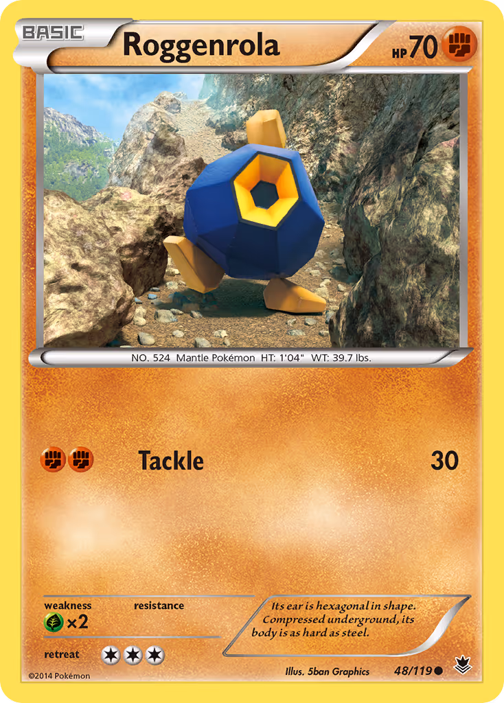 Roggenrola 48/119 Pokemon card