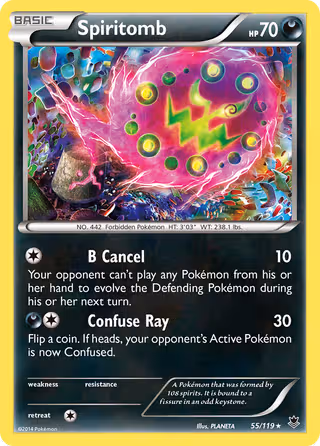 Spiritomb 55/119 Pokemon card
