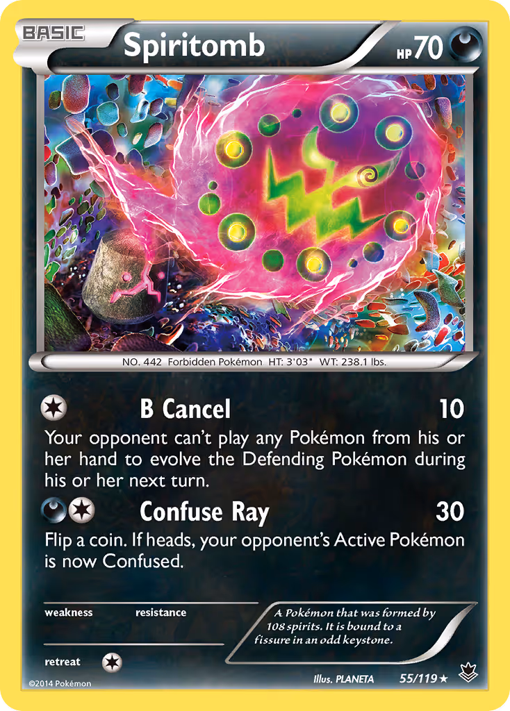 Spiritomb 55/119 Pokemon card