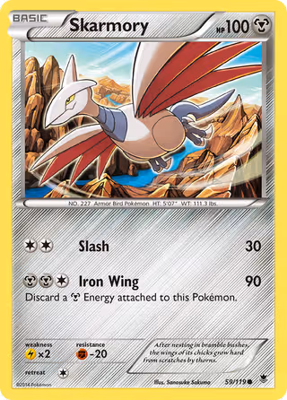 Skarmory 59/119 Pokemon card