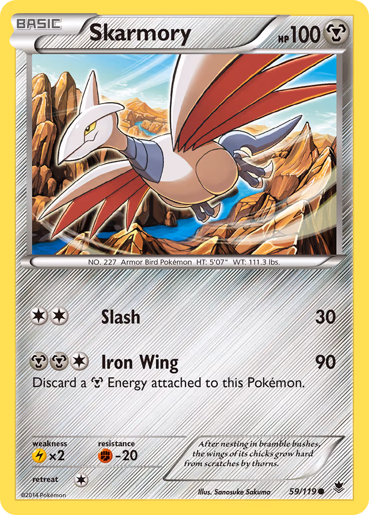 Skarmory 59/119 Pokemon card