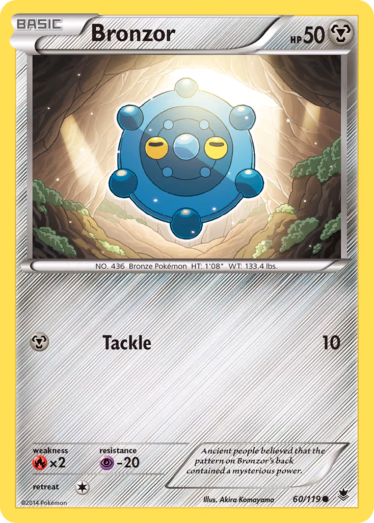 Bronzor 60/119 Pokemon card