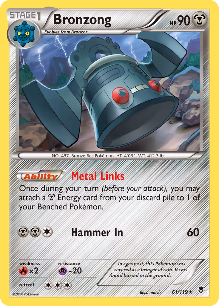 Bronzong 61/119 Pokemon card