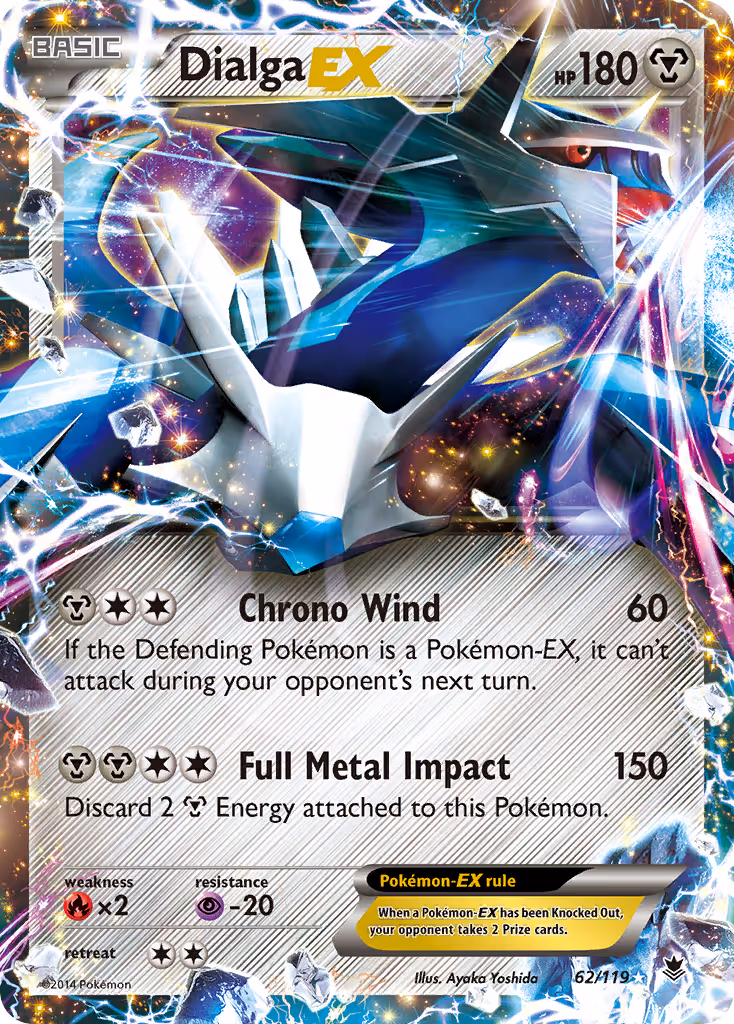 Dialga EX 62/119 Pokemon card