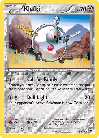 Klefki 66/119 Pokemon card